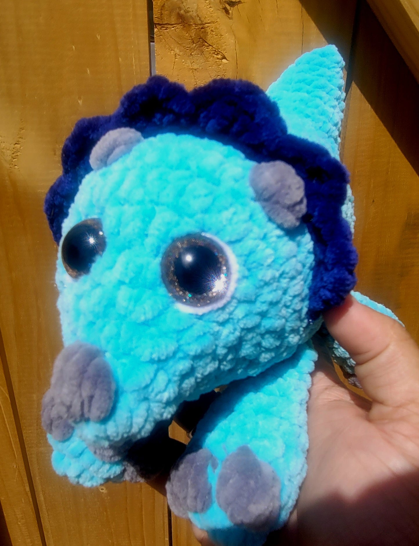 🦕 Teri the Triceratops Plush – Splootin’ Sweet & Ready to Snuggle! 💚