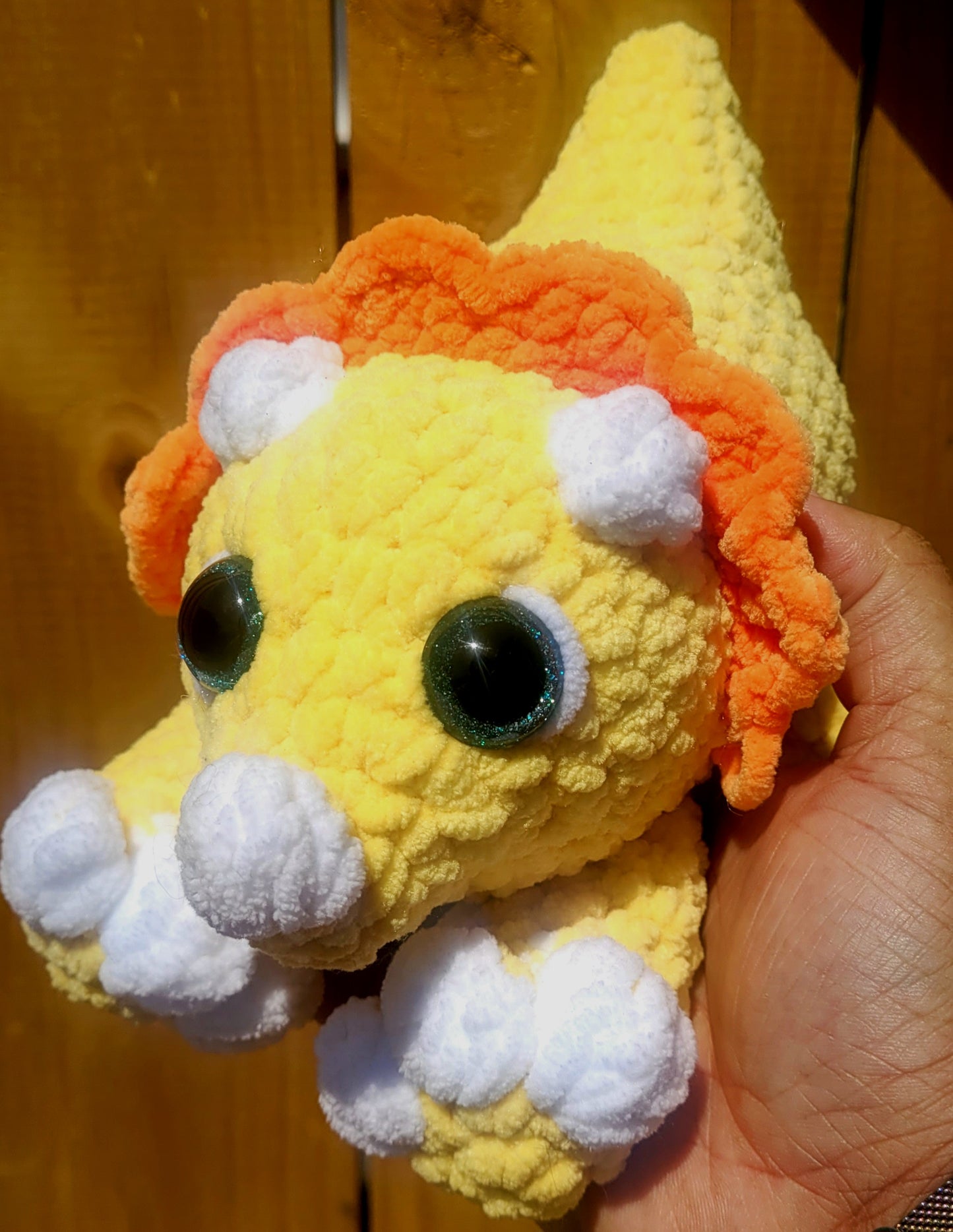 🦕 Teri the Triceratops Plush – Splootin’ Sweet & Ready to Snuggle! 💚