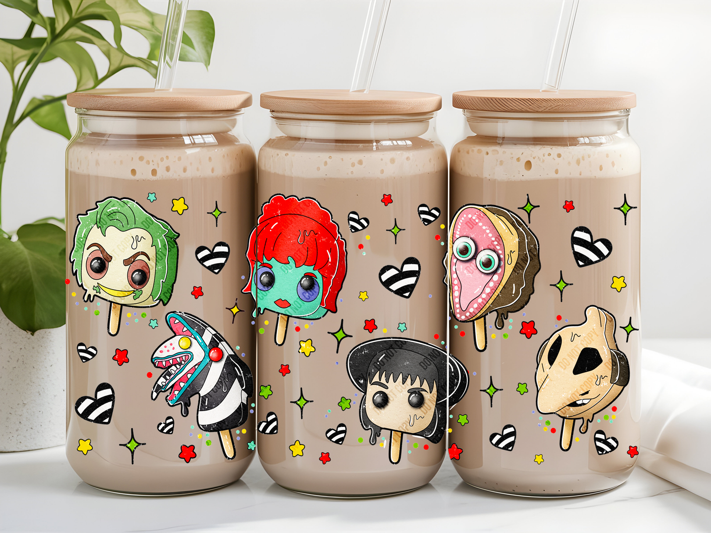 Beetlejuice Popsicles Libbey Glass