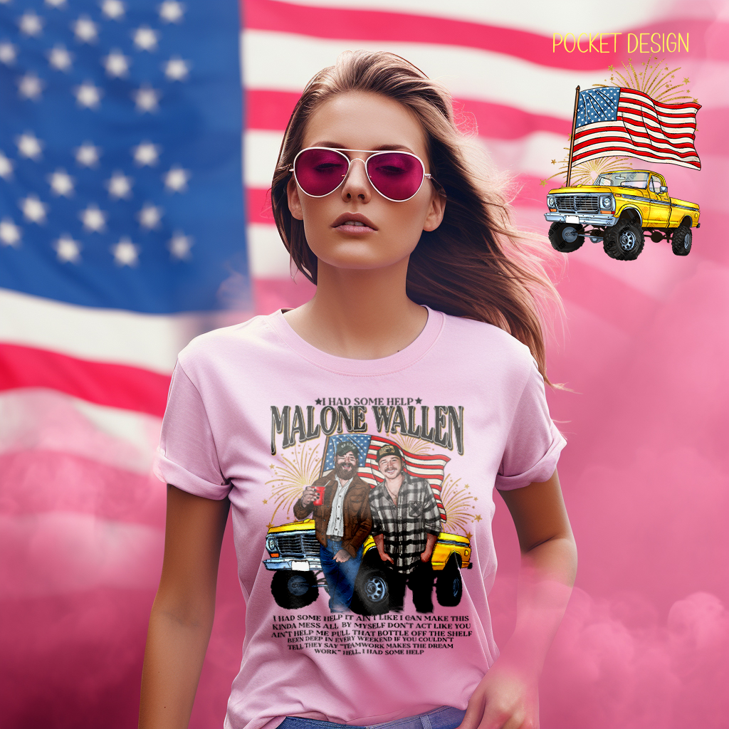 I Had Some Help Patriotic T-Shirt