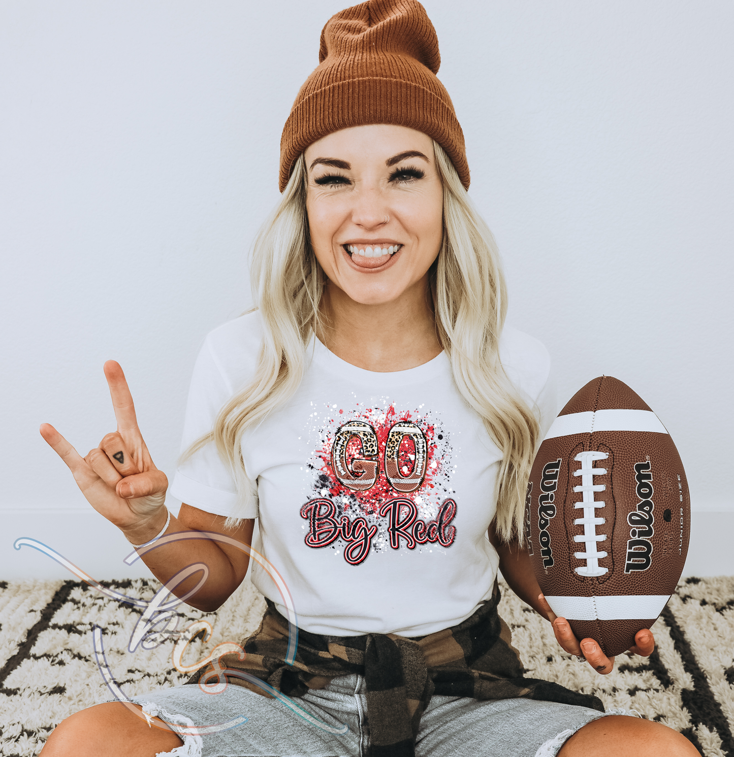 ๐๐ Go Big Red Leopard Football Shirt โค๏ธ๐ค