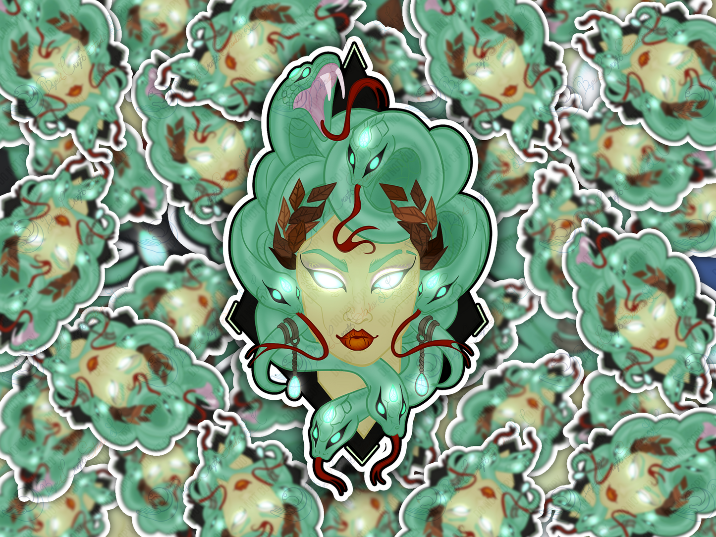 Majestic Medusa Sticker ๐๐๏ธ๐