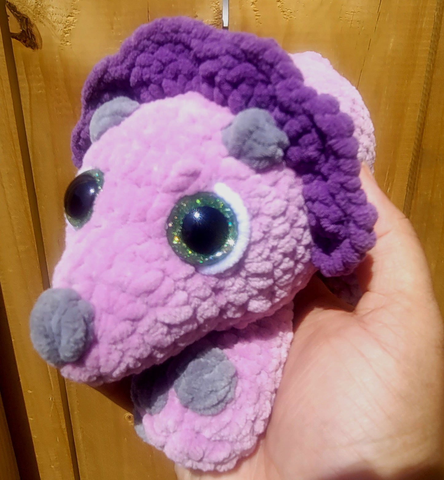 🦕 Teri the Triceratops Plush – Splootin’ Sweet & Ready to Snuggle! 💚