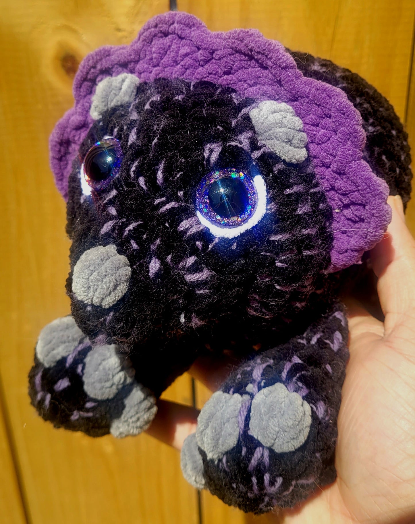 🦕 Teri the Triceratops Plush – Splootin’ Sweet & Ready to Snuggle! 💚