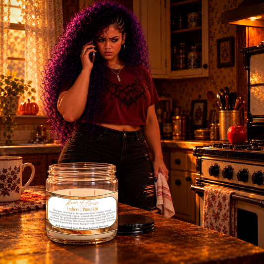 🎃 Embered Pumpkin Candle