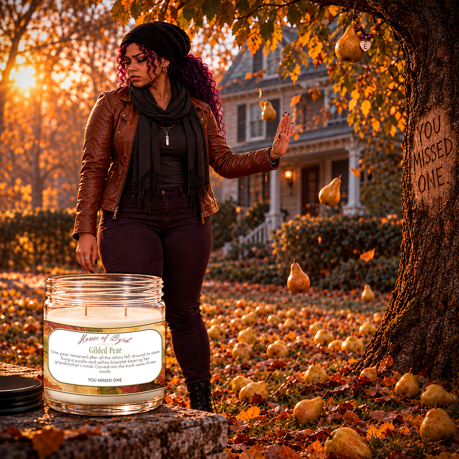 🍐 Gilded Pear Candle