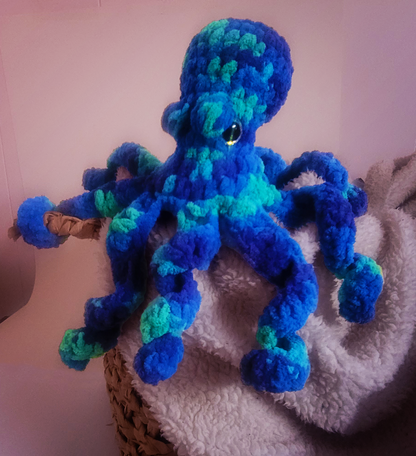 🌊 Poseidon the Octopus Plush 🐙 – Ocean Royalty in Cuddly Form!